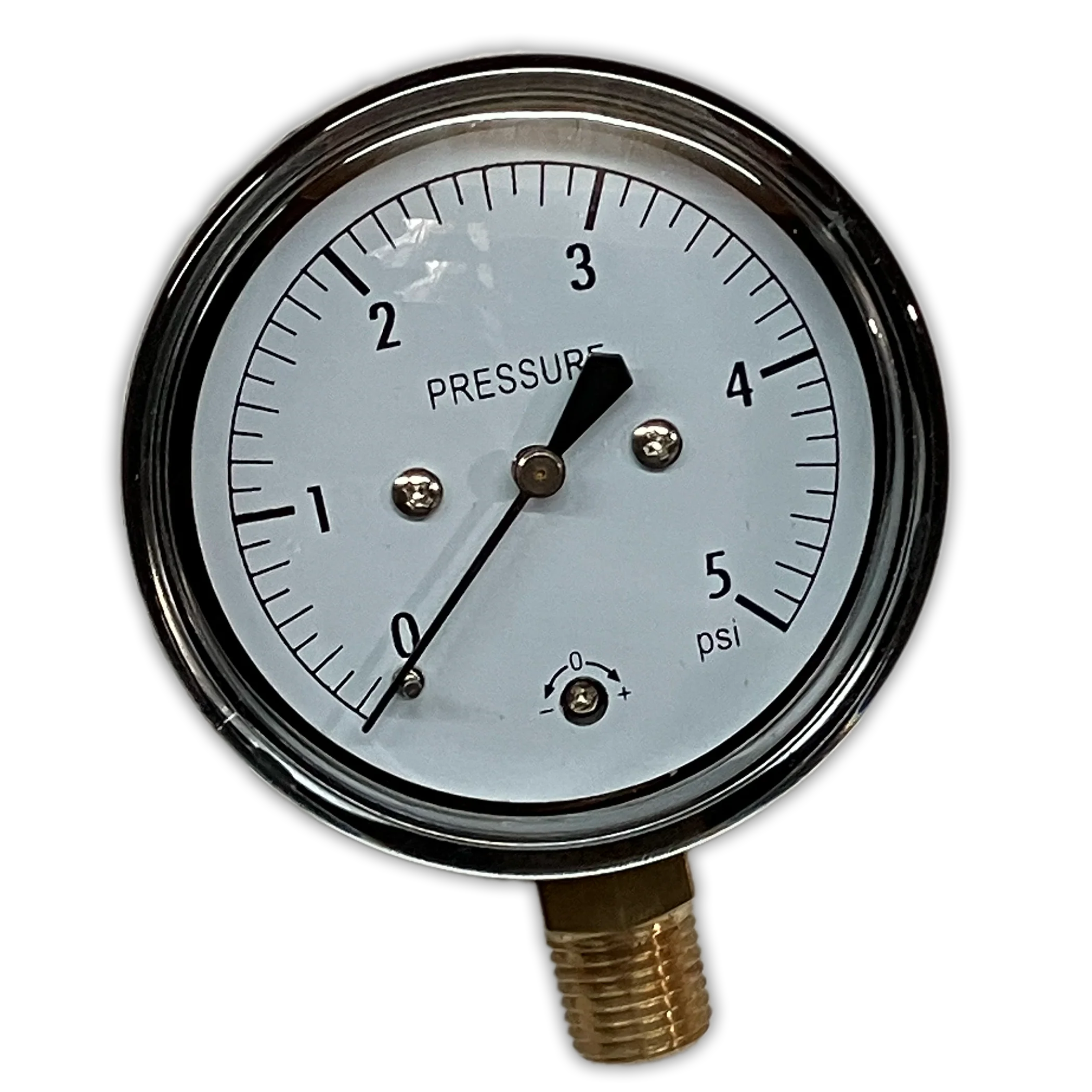 1/4" NPT 5 PSI Distilling Pressure Gauge