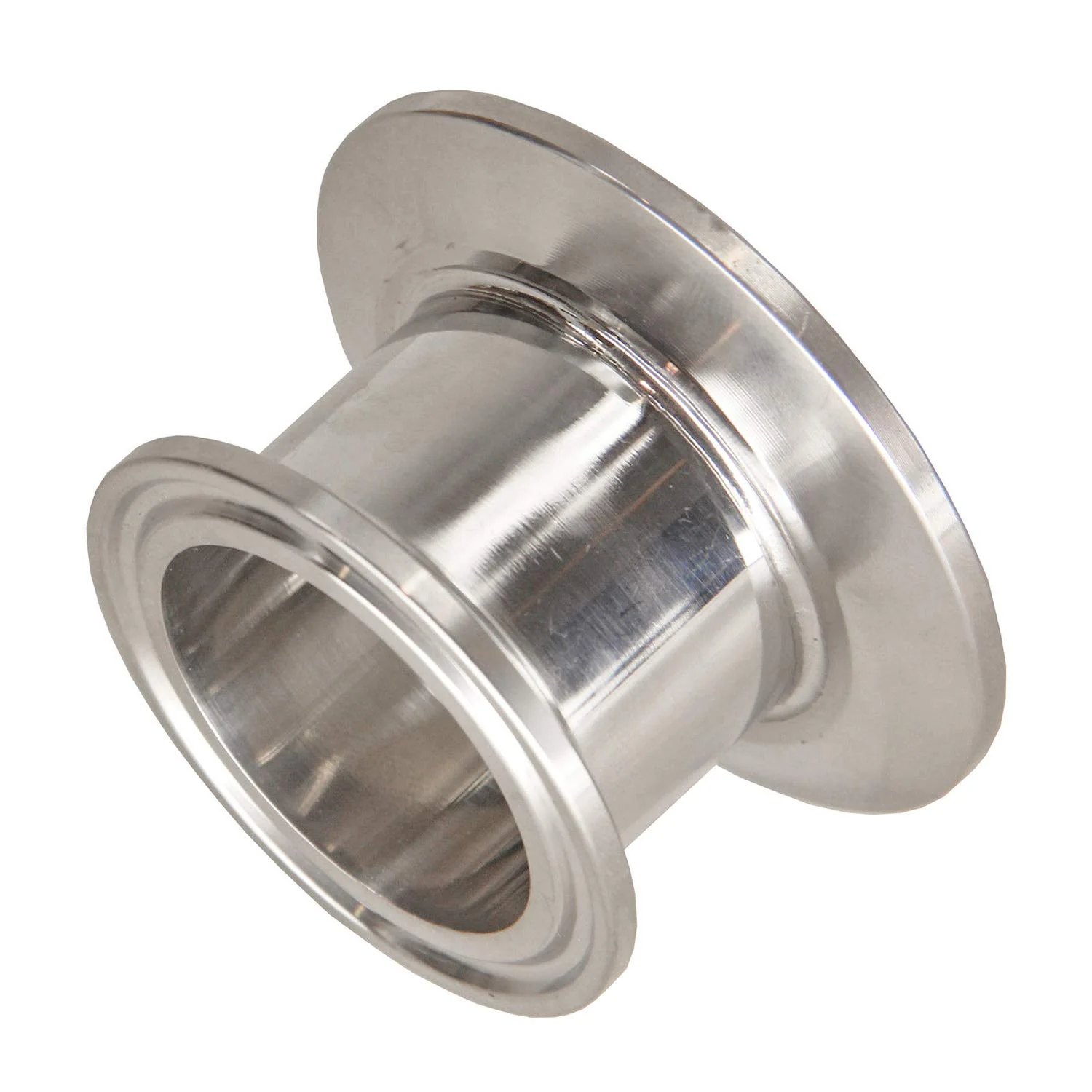 1.5" x 2" Sanitary Concentric Reducer - Tri Clamp Clover 304 Stainless Steel - Image 2