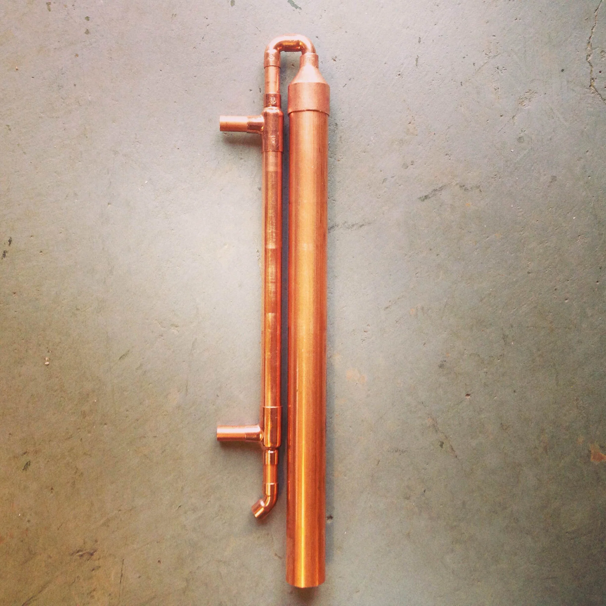 10 Gallon Column and Condenser ( including cap plate, cap skirt, and rivets.)