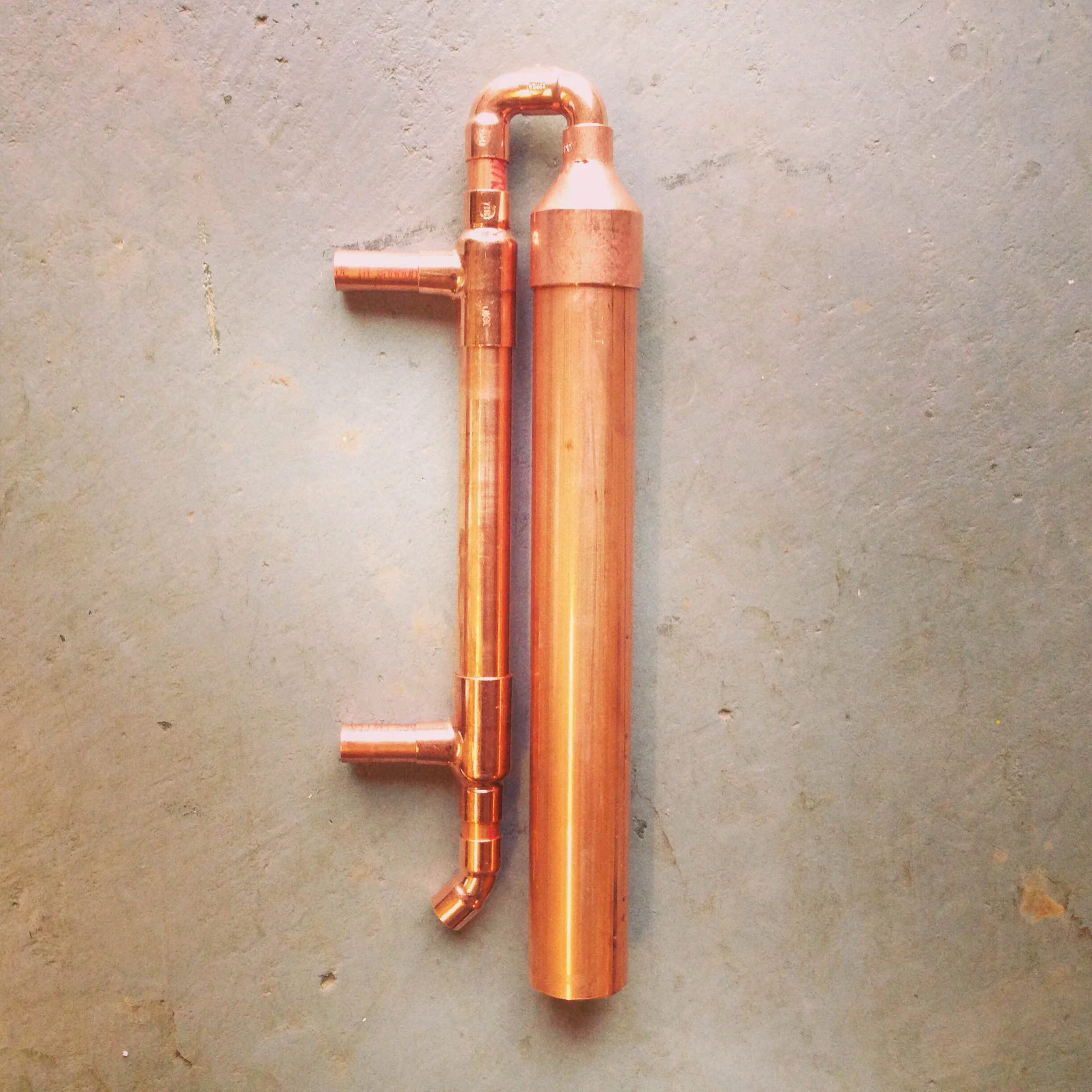 5 Gallon Column and Condenser - including cap plate, cap skirt, and rivets