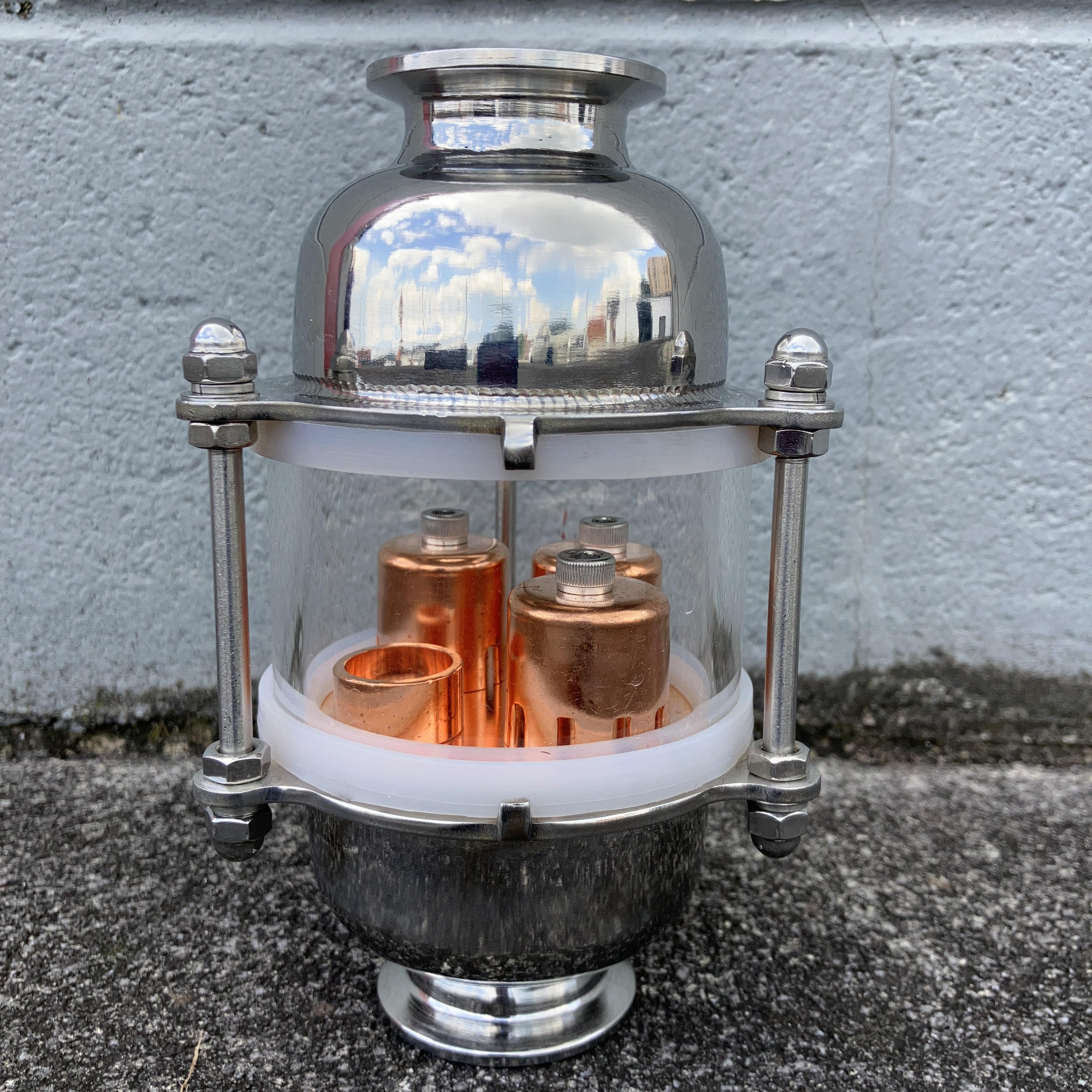 8 Gallon Stainless / Copper Bubble Plate Still - Image 4