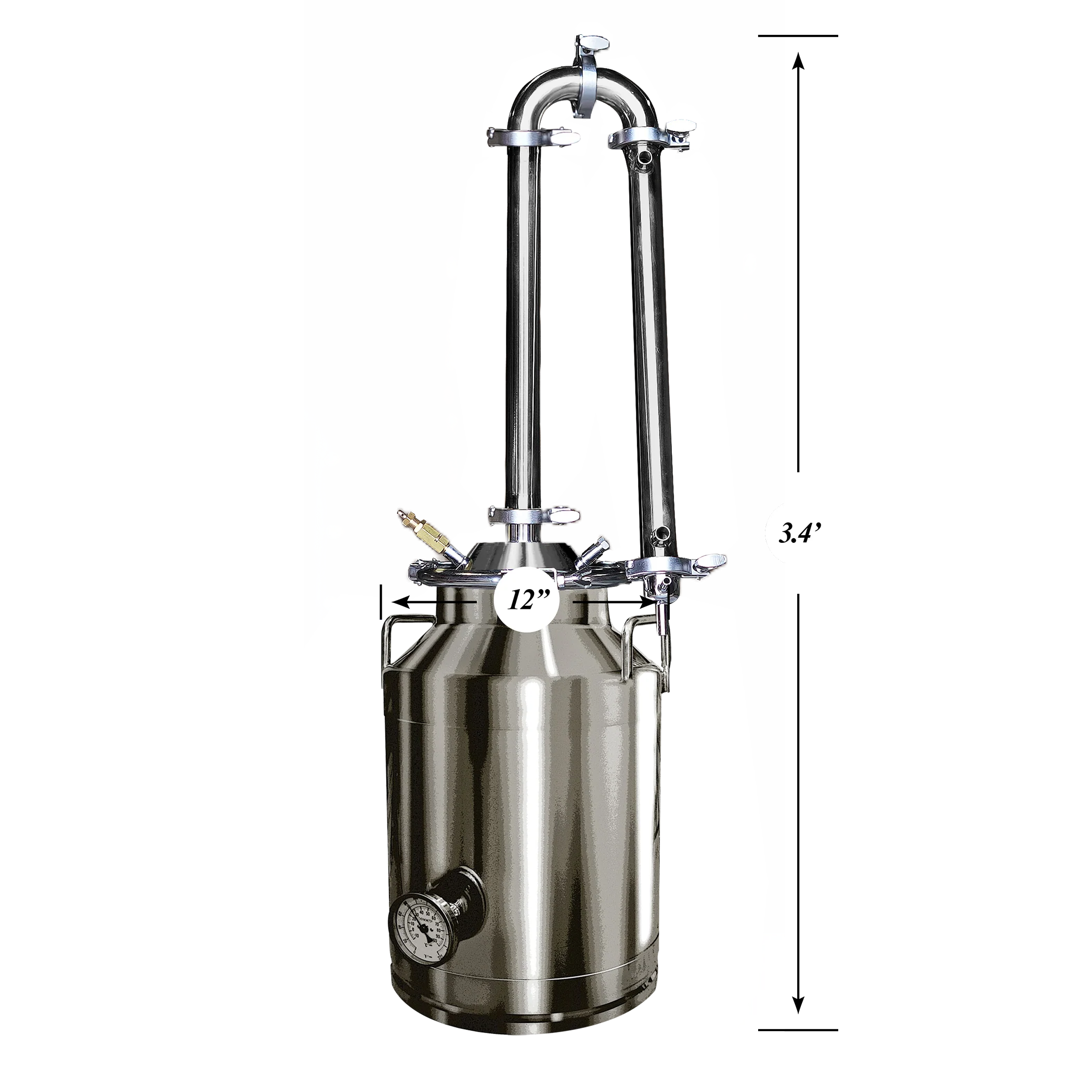 8 Gallon Stainless Steel Still - Scratch & Dent